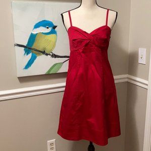 Strappy red dress, size 4